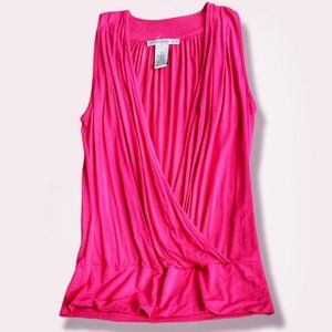 Wrap Blouse in Fuschia Pink